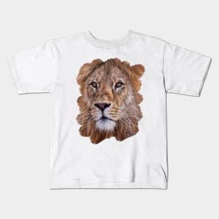 African Lion Painting Kids T-Shirt